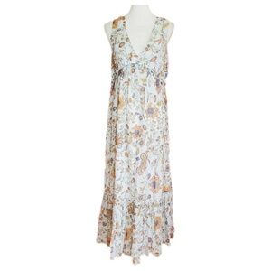 Rachel Zoe Maxi Blue Floral Dress Size XS